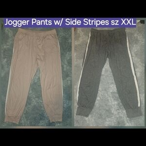 Womens Pink & Grey Jogger Lounge pants with pockets set of 2 pairs *Sz XXL*